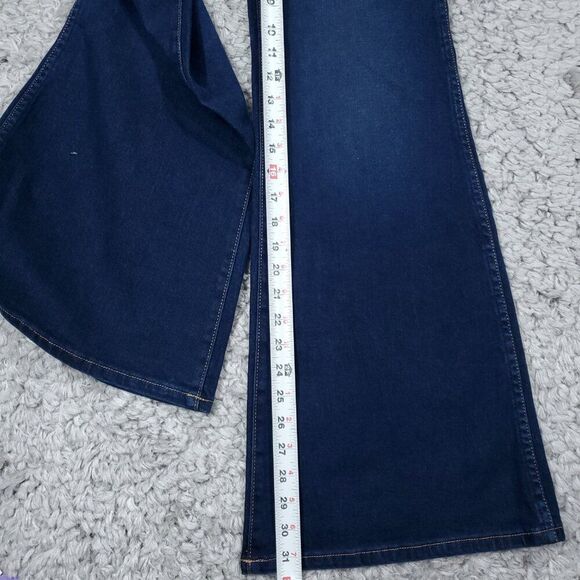 Wrangler Women's Flare & Wide Leg Jeans - Dark Blue - Picture 8 of 11